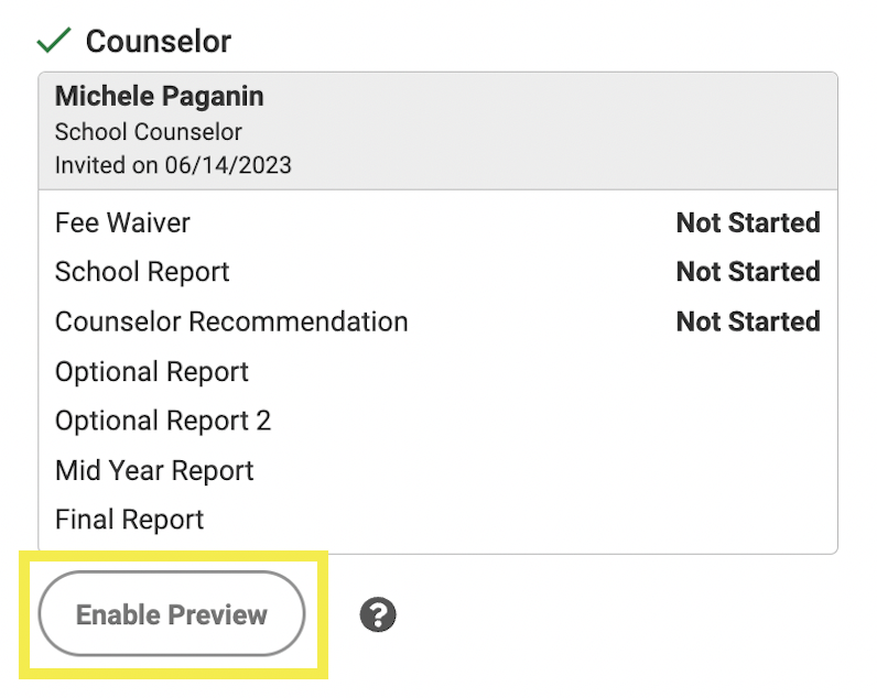 can you change counselor on common app